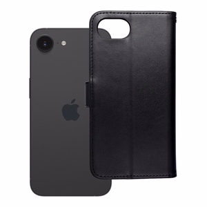 MEZZO Book apvalks viedtālrunim IPHONE 16e (SE 4 2025) - lācis melns