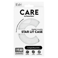 CARE by PanzerGlass Flagship Star Lit viedtālruņa apvalks iPhone 16 Pro 6.3" balts Magnētiskais 1342