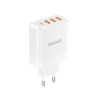 Dudao A5HEU tīkla lādētājs 3x USB-A 1x USB-C PD20W - balts