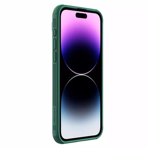 Nillkin CamShield Pro PC+TPU apvalks viedtālrunim Iphone 15 Pro Max zaļš
