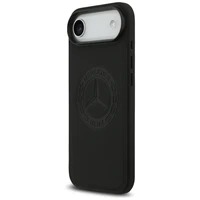 Mercedes Ādas Vintage Logo Magnētiskais Viedtālruņa apvalks iPhone Air - Melns