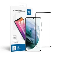 Aizsargstikls Blue Star - SAMSUNG Galaxy S21 pilna seja (pilna līme/saderīgs ar apvalku) - melns Aizsargstikls Blue Star