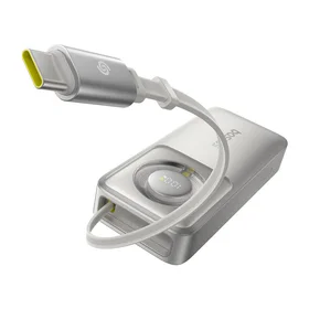 Portatīvais lādētājs Baseus OS Free2Pull 10000mAh 30W + kabelis (pelēks)