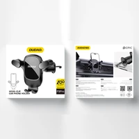 Dudao F5Pro automašīnas tālruņa turētājs, stiprināms pie ventilācijas restes – melns