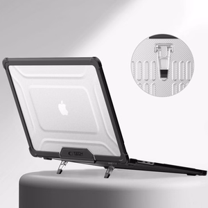 Tech-Protect SmartShell Pro apvalks MacBook Air 15" 2023-2025 M2 / M3 / M4 - caurspīdīgs un melns