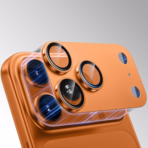 Tempered stikls Tel Protect 95% AR+AF Full Metal kameras aizsargs on camera for Iphone 17 sudraba (camera island)