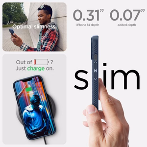 Spigen Liquid Air apvalks iPhone 14 Plus – zils