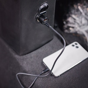 Maxlife MXCC-04 PD QC car charger 1x USB-C 1x USB 20W black