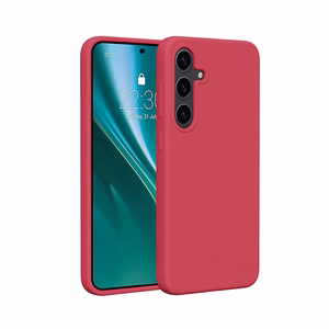 Силиконовый чехол Etteri Mag для Samsung Galaxy S25 Edge малиновый