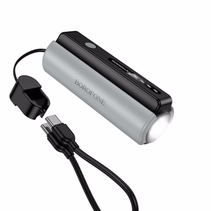 Borofone Внешний аккумулятор 5000mAh BJ87 Star - Type C - с фонариком чёрный