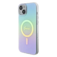 Guess GUHMP15MHITSQ iPhone 15 Plus 6.7" tirkīza/tirkīza cietais apvalks IML Iridescent MagSafe