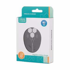 Wireless Induction Charger QI Universal Fast Charge magnetic - C01 15W Black (min.2A)