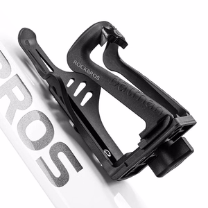 Rockbros 2-3D regulējams pudeles turētājs velosipēdiem un motocikliem – melns