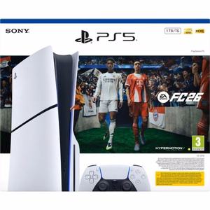 Sony PlayStation 5 Slim + EA Sports FC 26 komplekts 1 TB Wi-Fi melns, balts