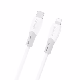 Dudao L25SX 30W USB-C - Lightning kabelis with Soft Silicone Braid 2m - balts