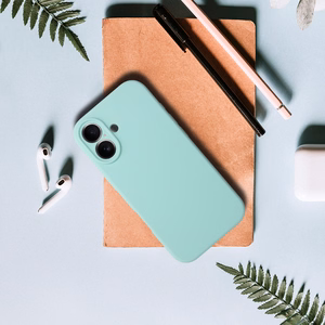Silicone Lite viedtālruņa apvalks iPhone 17 mentols