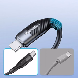 USB kabelis Joyroom S-1030M12 melns Type-C 100cm (līdz 3A)