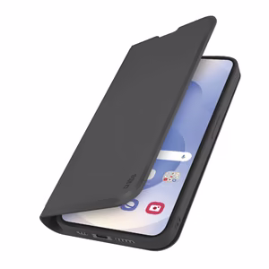 SBS Wallet apvalks ar statīvu un maku Samsung Galaxy S25 Edge - melns