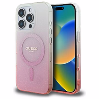 Guess IML Spīdumu gradients Magnētiskais viedtālruņa apvalks iPhone 16 Pro - rozā