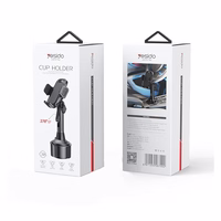 YESIDO CAR CUP HOLDER C195 melns