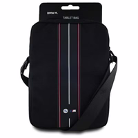 BMW Nylon sarkans Stripe - Tablet Bag 8" (melns)
