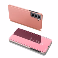 Clear View Case atverams vāciņš Samsung Galaxy S22 + (S22 Plus) rozā