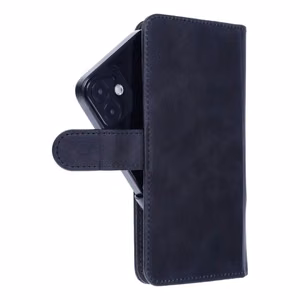 Universāls grāmatas tipa apvalks KOPĒJS izmērs M Samsung S21 / Note / Note 2 / Note 3 / S10 / Huawei P30 Lite / P9 / P9 Lite / Sony Xperia Z3 / Z4 / Z5 tumši zils