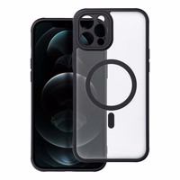 Viedtālruņa apvalks – pilnīgi matētais magnētiskais apvalks, saderīgs ar MagSafe IPHONE 12 Pro Max, melns