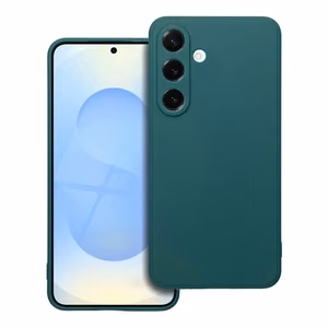 Matēts viedtālruņa apvalks SAMSUNG S25 tumši zaļš