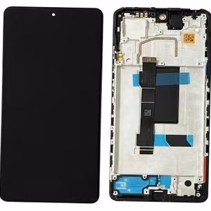 LCD ekrāns Xiaomi Redmi Note 12 Pro 5G/Poco X5 Pro 5G ar skārienjutīgo ekrānu ar rāmi Midnight Black oriģināls (lietots, klase A)