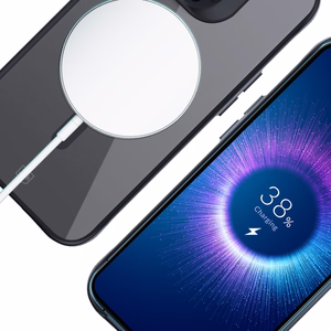 3mk Satin Armor MagCase ar MagSafe iPhone 15 Pro Max - caurspīdīgs ar melnu rāmi
