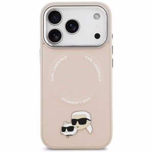 Karl Lagerfeld Karl & Choupette Pins MagSafe Чехол для iPhone 17 Pro - розовый