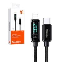 Mcdodo CA-8810 USB-C un Lightning kabelis, 36 W, 1,2 m (melns)