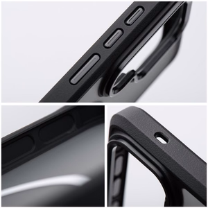 Maciņš Samsung S26 ULTRA Forcell F-Protect Smoke Hybrid Premium saderīgs ar MagSafe melns