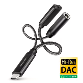 SKAŅAS KARTES ADAPTERIS USB-C/3.5MM/HI-RES DAC ADA-HCPD AXAGON