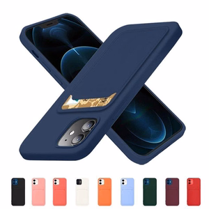 Card Case silikona viedtālruņa apvalks maks ar karšu nodalījumu Samsung Galaxy A73 balts
