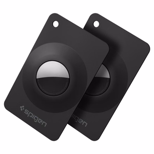 Spigen AirFit 2 maciņi Apple AirTag 1/2, 2 gab. – melni