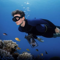 Ūdensnecaurlaidīgs viedtālruņa apvalks Hoco BAG31 melns