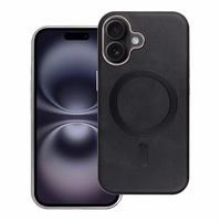 GENTLEMAN MAG COVER Viedtālruņa apvalks, saderīgs ar MagSafe, iPhone 16 PRO MAX melns