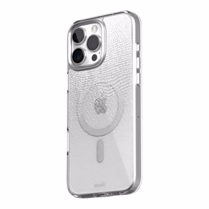 Moshi iGlaze MagSafe vāciņš ierīcei iPhone 16 Pro Max, “Mist White” krāsā