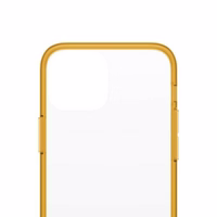 PanzerGlass ClearCase antibakteriālais viedtālruņa apvalks ar Military Grade sertifikātu iPhone 13 Mini - caurspīdīgs dzeltens
