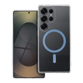 Drop Glue krāsains magnētiskais viedtālruņa apvalks, savietojams ar MagSafe, paredzēts SAMSUNG S25 ULTRA, gaiši zils