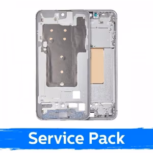 Vidējais rāmis saderīgs ar Samsung S721 S24 FE / sudrabs / (Service Pack)