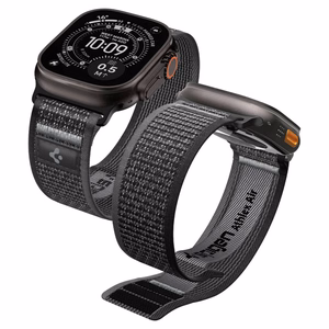Spigen Athlex Air 2 Strap for Apple Watch 44/45/46/49mm - Black and Gray