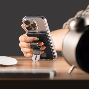 Ringke Wallet Slide Grip MagSafe viedtālruņa apvalks - melns