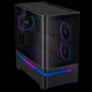 ASUS Prime AP202 TG ARGB melns korpuss