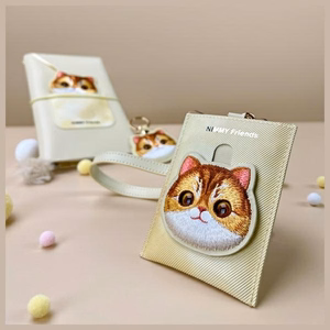 Nimmy Big Eyed Pet 2.0 Kaķa Maks kartes turētājs - beige