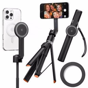 SPIGEN S581W MAGSAFE BLUETOOTH SELFIJA NŪJA-STATĪVS melns