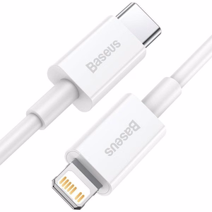 USB cable Baseus Superior from Type-C to Lightning PD 20W 1.0m white CATLYS-A02