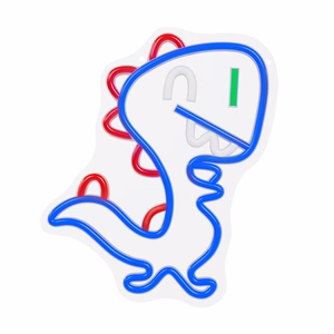 Neon PLEXI LED JURASSIC BABY DINO zils FLNJ01 Forever Light